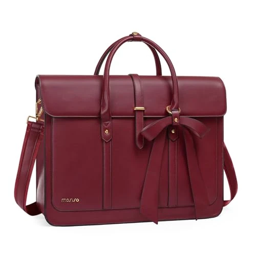 Oferta limitada: MOSISO Laptop Bolsa para Mujeres, 15 Pulgadas PU Portátil Bolsa Hombro | Convertible a Mochila,15,6-16 Pulgadas Messenger Bolso Trabajo Casual Maletín Viaje Computer Bolsa con Bowknot,,Vino Rojo de 59.99 € a 59.99 € (ahorro 0.00%)