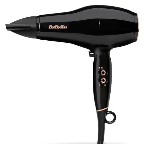 BaByliss D5245E Power Pro 2300 Hair Dryer, AC Motor, Quick Dry, Anti-Frizz Ion Technology, Lightweight, EU Plug