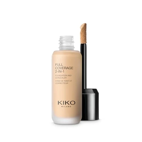 KIKO Milano Full Coverage 2-in-1 Foundation & Concealer 06 - WB 15, 2 In 1 Foundation And Concealer, Superior Coverage