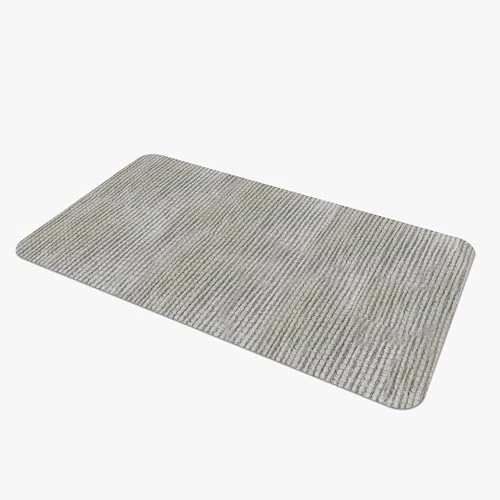 Comart, Nancy Tapis de Cuisine, Couloir et mobilier, antidérapant, en Chenille, Bord antidérapant, Doux, résistant, Lavable en Machine, fabriqué en Italie, Couleur Perle, 50 x 130 cm