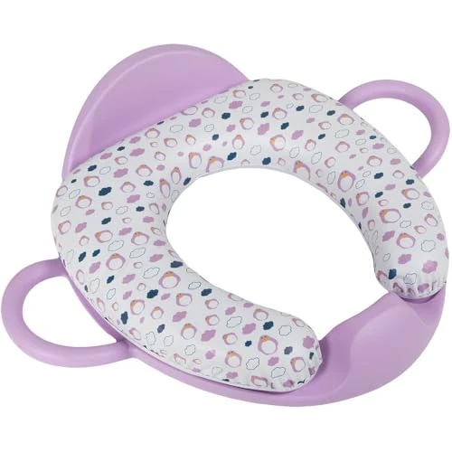 Zeitlich begrenztes Angebot: Poupy WC-Verkleinerer für Kinder, weich, lila, mit zwei Griffen, einer Rückenlehne und einem großen Sitz, waschbar und wiederverwendbar von 21.24 € auf 15.71 € (26% Rabatt)