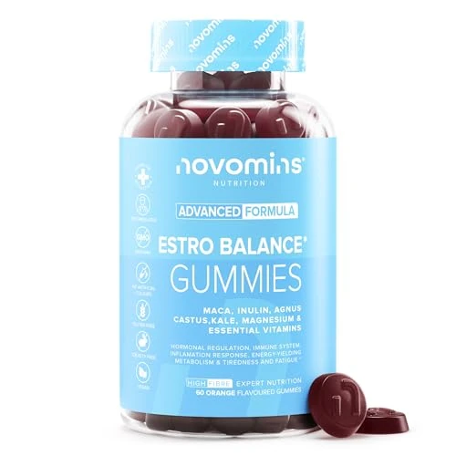 Limited-time offer: Novomins Estro Gummies – Womens Multivitamins - with Vitamin D, B6, B12, Maca & Kale Extract, Inulin - 60 Vegan Gummies from 19.99 GBP to 13.99 GBP (save 30%)
