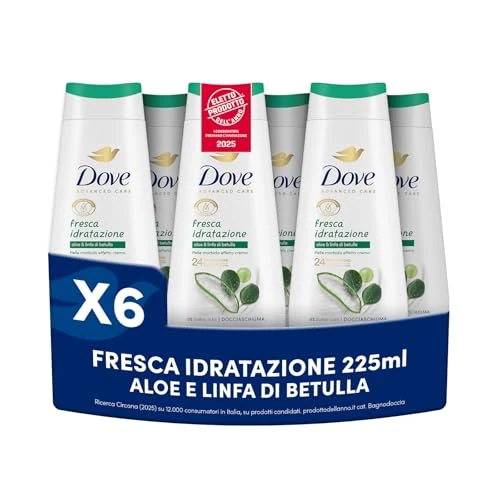 Limitiertes Angebot: Dove Frisches Duschgel, feuchtigkeitsspendend, feuchtigkeitsspendendes Duschgel, milde Formel auf dem Hautmikrobiom, mit pflanzlichen Feuchtigkeitsspendern, ohne SLES, Duschbad für Damen und Herren, 6 von 14.97 EUR auf 14.97 EUR (Spare 0%)
