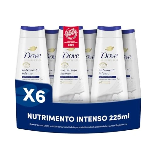 Dove Intensieve douchegel, hydraterende douchegel, milde microbiële formule voor de huid, met plantaardige vochtinbrengende crèmes, sulfaatvrij, SLES-douchegel voor