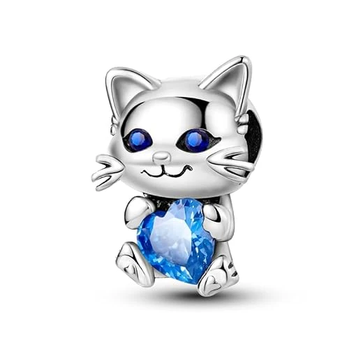 Offerta a tempo: KUNSIR Bead Charm Ciondolo Argento Sterling 925 con Cubic Zirconia Pendenti per Pandora Braccialetti, Compatibile con Braccialetti e Collane europei - 53% da 16.99 € a 7.99 €
