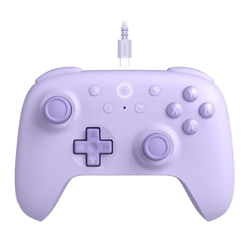 Offerta a tempo: 8Bitdo Ultimate 2C Wired Controller for Windows PC and Android, with 1000Hz Polling Rate, Hall Effect Joysticks and Hall Triggers, and Remappable L4/R4 Bumpers (Purple) - 0.00% da 26.60 € a 26.60 €