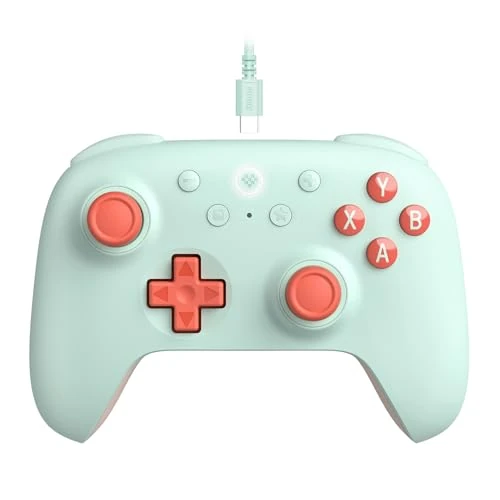 Offerta a tempo: 8Bitdo Ultimate 2C Wired Controller for Windows PC and Android, with 1000Hz Polling Rate, Hall Effect Joysticks and Hall Triggers, and Remappable L4/R4 Bumpers (Mint) - 0.00% da 19.99 € a 19.99 €