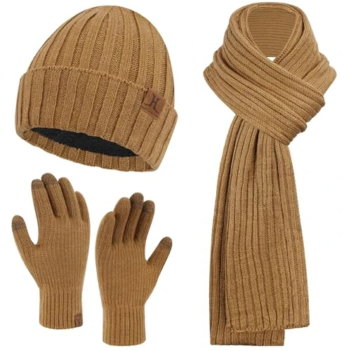 Limitiertes Angebot: ZASFOU Herren Winter Mütze Schal Touchscreen Handschuhe Set Thermo Beanie Wintermütze Strickmütze Winterschal Winterhandschuhe Geschenk für Männer von 33.99 EUR auf 27.19 EUR (Spare 20%)