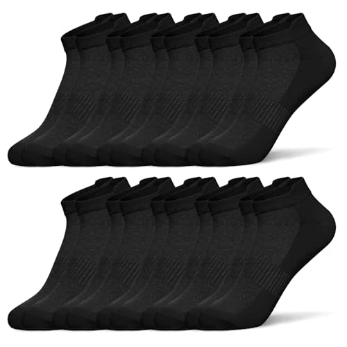 Tijdelijke aanbieding: Sneakersokken voor dames en heren, 6/10 paar, korte halve sokken, katoen, sportsokken, ademend, loopsokken van 14.55 EUR naar 14.55 EUR (korting 0%)