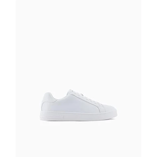 Armani Exchange Scarpe da Ginnastica in Pelle Bianca