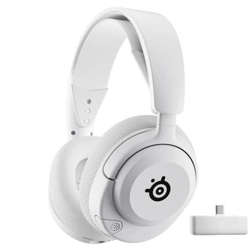 SteelSeries Arctis Nova 5X Wireless - Gaming Headset Multi-System -Xbox,PC - Magnetische Neodym-Treiber -Über 100 Audio Presets - 60H Akkulaufzeit -2,4 GHz oder BT -ClearCast Gen2.X-Mik -Weiß