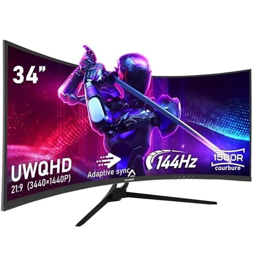 Offerta a tempo: AOC CU34E4CW da 34 pollici UW-QHD Monitor curvo, 120 Hz, pannello VA, GtG 4 ms, sincronizzazione adattiva, HDR10, regolazione dell'altezza, altoparlanti, (3440x1440 HDMI 2x 2.0 DP USB Hub) Nero - 50% da 479.00 € a 241.73 €
