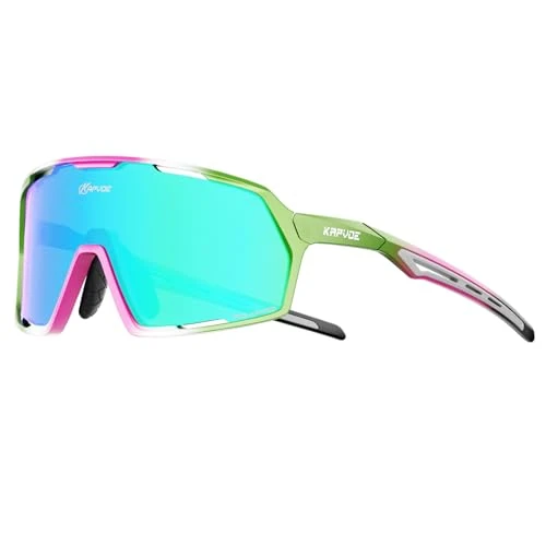 Tijdelijke aanbieding: KAPVOE Gepolariseerde fietsbril voor dames en heren, MTB-bril, TR90-montuur, racefietsbril, UV400-bescherming, fietsbril, sportzonnebril voor fietsen, hardlopen, volleybal, baseball, golf, wandelen, van 14.39 EUR naar 14.39 EUR (korting 0%)
