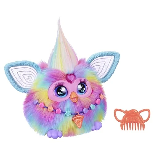 Offerta a tempo: Furby Hasbro Tie Dye Peluche Elettronico per Bambini e Bambine dai 6 Anni in Su, Peluche con Suoni, Luci e 5 Modalità Vocali, Collezionabile, Multicolore — 29% da 69,99 € a 49,90 €