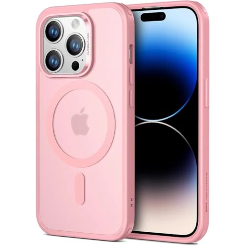 Offerta a tempo: ESR Cover per iPhone 16 Pro Max(4 in 1 Set)，Custodia traslucida opaca con protezione dello schermo per iPhone 16, Compatibile con MagSafe, Protezione di livello militare, Serie Classic, Rosa Opaco - 0.00% da 9.35 € a 9.35 €