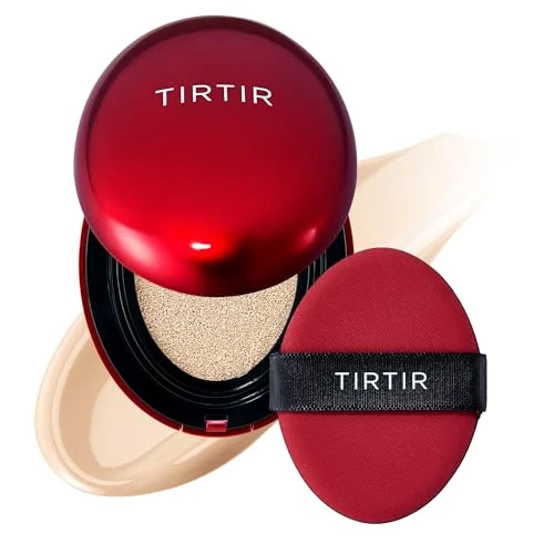 Limited-time offer: [*Mini Size*] TIRTIR Mask Fit Red Cushion Foundation | Full coverage, Weightless, Skin fit, Satin Glow Finish, Korean Makeup, beauty, Tattoo cover up, Buildable (#17N Vanilla, 0.15 Fl Oz) from 12.00 GBP to 12.00 GBP (save 0%)