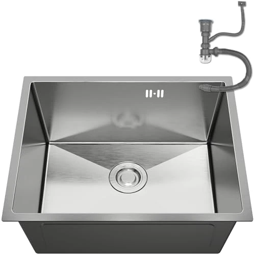 Offerta a tempo: ANW HOME Lavello Cucina 1 Vasca 54x44 cm, Acciaio Inox 304 - 45.55% da 134.99 € a 73.50 €