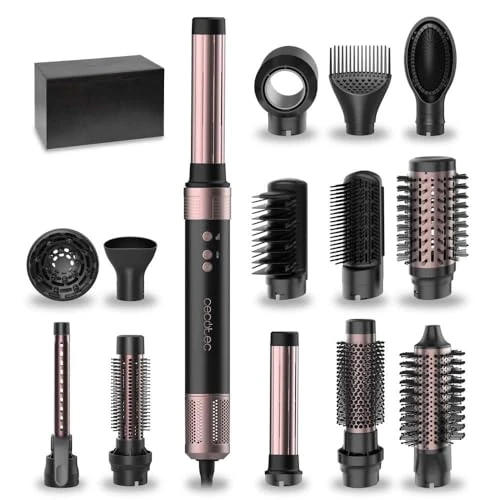 Offre limitée : Cecotec Brosse Soufflante avec 14 Têtes, Technologie Coanda CeramicCare 14in1 AirGlam Noir. Brosse Chauffante 1400W, Moteur Numérique, Éliminateur de Frisottis, 3 Températures de 99.90 EUR à 99.90 EUR (remise 0%)