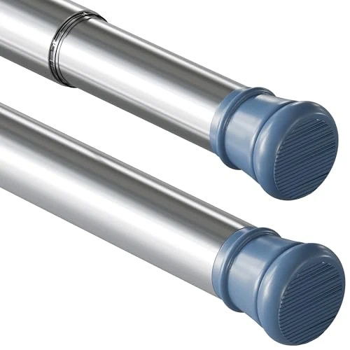 Offre limitée : 1 Tringle à rideaux télescopique sans perçage pour salle de bain, fenêtre, penderie, 83-160 cm, argenté (diamètre 25 mm) de 20.51 € à 19.48 € (5% de remise)