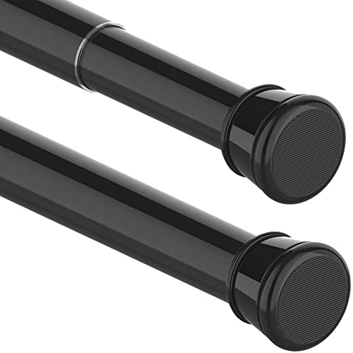 Offerta a tempo: Bastone Tenda a Pressione Senza Forare Bastone per Tenda a Pressione Bastone Tenda Doccia, Lunghezza 83-160cm(1 pezzo), Diametro 25mm,Nero - 0.00% da 21.59 € a 21.59 €
