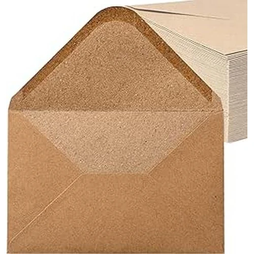 Limited-time offer: Kraft Paper Envelopes, Pack of 200, 130 g/m² Envelopes, Letter Envelope for Greeting Cards, Invitation, Birthday Cards, Wet Adhesive, Pointed Flap Envelopes (DIN C6, 11.4 x 16.2 cm) from 14.87 £ to 14.87 £ (save 0.00%)