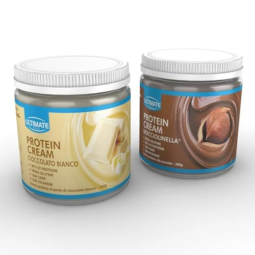 Offerta a tempo: 2 protein cream gusti misti (1 cioccolato bianco + 1 nocciolinella) — 50% da 22,00 € a 11,00 €