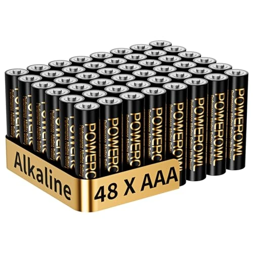 Tijdelijke aanbieding: POWEROWL Batterijen AAA alkaline krachtige 48 stuks 1,5 V duurzame AAA batterij 10 jaar houdbaarheid (niet oplaadbaar) van 14.99 EUR naar 9.99 EUR (korting 33%)