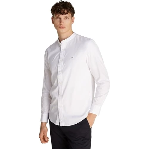 Tommy Hilfiger Camisa Hombre Flex Poplin Solid Mao Regular Fit