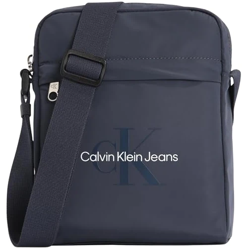 Calvin Klein Men’s Sport Essentials Reporter Bag with Zip, Blue (Ombre Blue), One Size