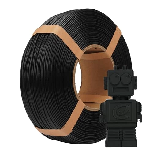 Limited-time offer: eSUN PLA Refill Filament 1.75mm, Spoolless 3D Printing Filament Dimensional Accuracy +/- 0.05mm, 1KG Spool (2.2 LBS) Speedy PLA Filament for High Speed Printers,Black from 15.99 GBP to 15.99 GBP (save 0%)