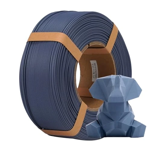 Limited offer: eSUN Matte PLA Refill Filament 1.75mm, Spoolless 3D Printing Filament, Shine-Free Color, Frosted Texture, 1KG Spool (2.2 LBS) for 3D Printers,Deep Grey from 12.91 EUR to 12.26 EUR (save 5%)