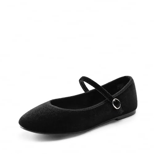 Oferta limitowana: DREAM PAIRS Damskie baleriny Mary Jane buty, okrągły nosek, wygodne, szykowne, na co dzień, wsuwane, do pracy, miękkie, płaskie buty, Czarny, 38 EU z 125.46 zł na 125.09 zł (oszczędź 0.29%)