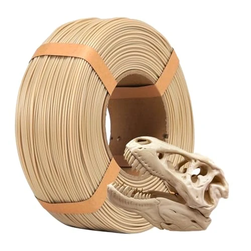 Limitiertes Angebot: eSUN PLA+ Refill Filament 1.75mm, Refill PLA Plus Spoolless 3D Druck Filament, Maßgenauigkeit +/- 0.03mm, 1KG (2.2 LBS) für 3D Drucker, Knochen weiß von 16.23 EUR auf 15.41 EUR (Spare 5%)