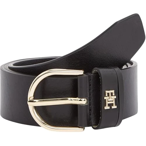 Tommy Hilfiger Ceinture Femme Essential Effortless 3,5 cm Boucle Ardillon, Noir (Black), 90 cm