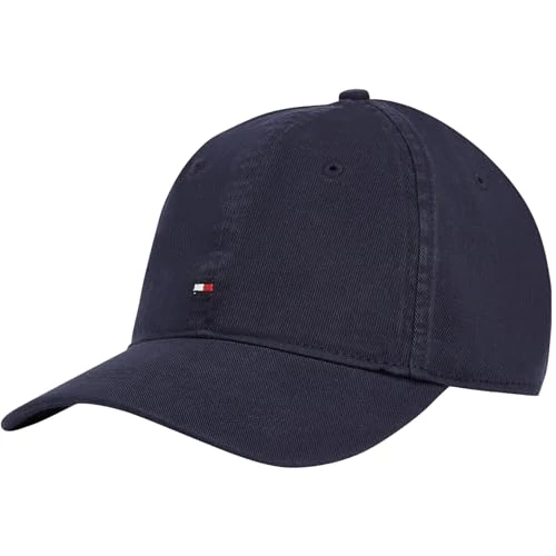 Limitiertes Angebot: Tommy Hilfiger Herren Cap Flag Soft 6 Panel aus Baumwolle, Blau (Space Blue), Einheitsgröße von 39.90 EUR auf 36.74 EUR (Spare 8%)