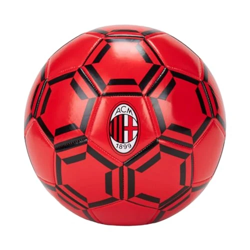 AC Milan Football Match Training Ball Red/Black Size 5