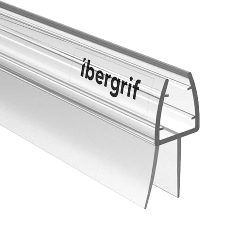 Offerta a tempo: Ibergrif M101-100 Guarnizione Doccia Sottoporta 100cm, Per porte in vetro 5-8mm, Facile da Installare, Impermeabile - 0.00% da 10.99 € a 10.99 €