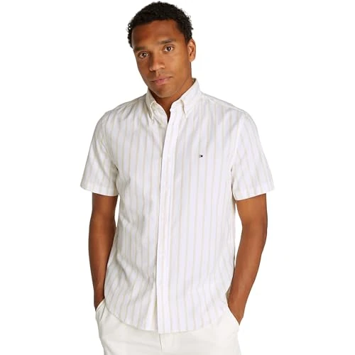 Oferta ograniczona: Tommy Hilfiger Koszula S/S Mężczyźni Flex Poplin Stp Shirt S/S Mw0mw37551 z 69.90 EUR na 34.73 EUR (znizka 50%)