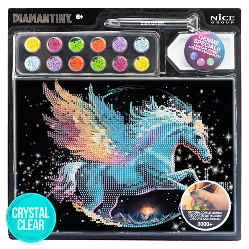 Offerta a tempo: DIAMANTINY Level Up - Fantasy - Nice Group Creative Art, Diamond Painting Kit, Crea Il Mosaico Pegaso - 17% da 11.99 € a 9.90 €