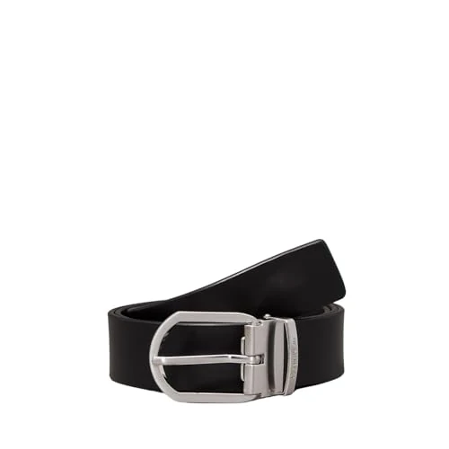 Calvin Klein Herren ADJ Casual Round 35Mm K50K512838 Verstellbarer Gürtel, Black (PVH Black), 115