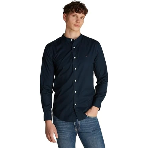 Oferta ograniczona: Tommy Hilfiger Męska koszula FLEX POPLIN SOLID MAO RF MW0MW39966 L/S, niebieska, XL, Niebieski (pustynne niebo), XL z 219.00 EUR na 219.00 EUR (znizka 0%)