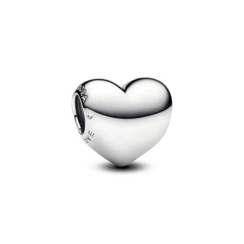 Pandora Moments Be Love Gravierbares Herz Charm aus Sterling Silber, Kompatibel mit Pandora Moments Armbänder, 793439C00
