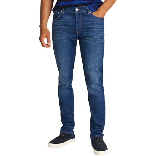Tommy Hilfiger Jean Homme Bleecker Flex Mohave Indigo Slim Fit, Bleu (Mohave Indigo), 36W/29L