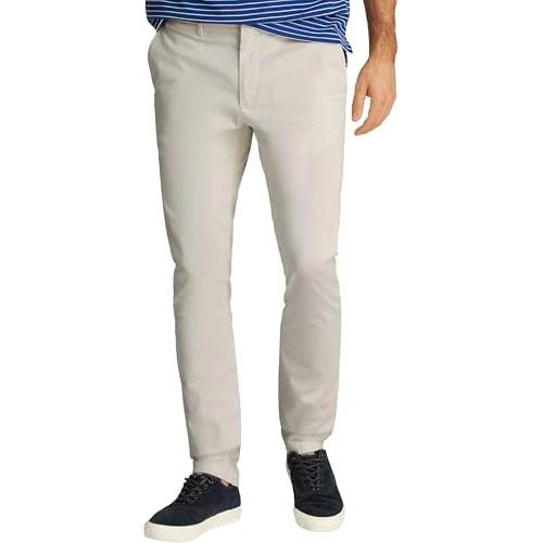 Zeitlich begrenztes Angebot: Tommy Hilfiger Herren Chino, Weiß (elfenbeinfarbene Seide), 34 W/34 L von 102.17 € auf 102.17 € (0.00% Rabatt)