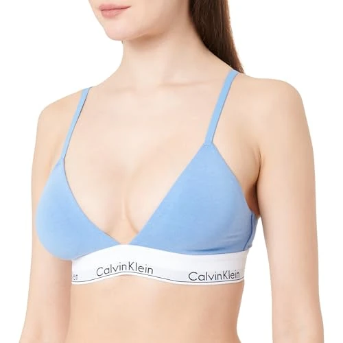 CALVIN KLEIN Licht gevoerde driehoek voor dames, blauw, M, Blauw (Gletsjer), 60