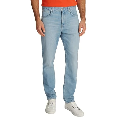 Tijdelijke aanbieding: Tommy Hilfiger Straight Denton Jeans Washes voor heren, Denim (Heron Blue), 40W / 34L van 55.54 € naar 55.54 € (0.00% korting)