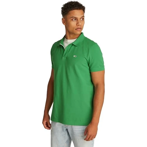 Tijdelijke aanbieding: Tommy Jeans Heren poloshirt met korte mouwen, slim fit, groen (Coastal Green), S, Groen (Coastal Green), S van 55.95 EUR naar 55.95 EUR (korting 0%)