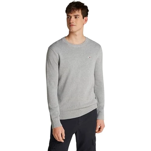 Tommy Jeans Trui met ronde hals voor heren, Grijs, 4XL