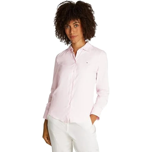 Tijdelijke aanbieding: Tommy Hilfiger Ess Poplin Regular Shirt Ww0ww44084 dames L/S Shirt van 50.50 EUR naar 50.50 EUR (korting 0%)