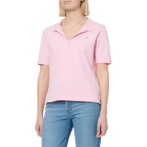 Limited-time offer: Tommy Hilfiger Women’s 1985 Short Sleeve Regular Fit Pique Polo Shirt, Pink (Classic Pink), XXL from 31.59 GBP to 31.59 GBP (save 0%)